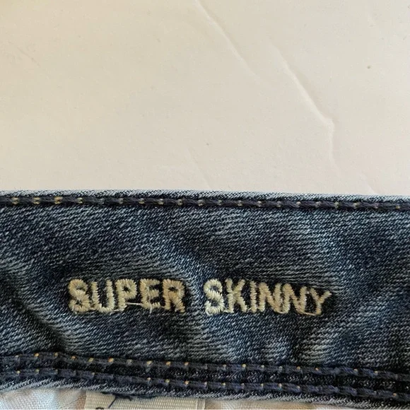American Eagle Super Skinny Blue Jeans Womens Size 6 Regular Preowned (65) - Picture 9 of 14